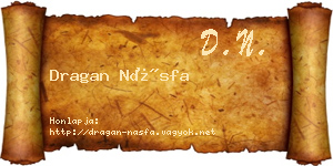 Dragan Násfa névjegykártya
